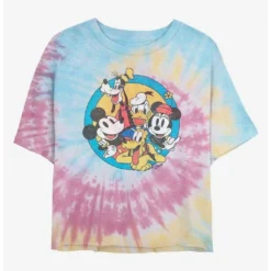 Best deal ⌛ Disney Mickey Mouse Original Buddies Tie Dye Crop 🧨 Girls T-Shirt ❤️