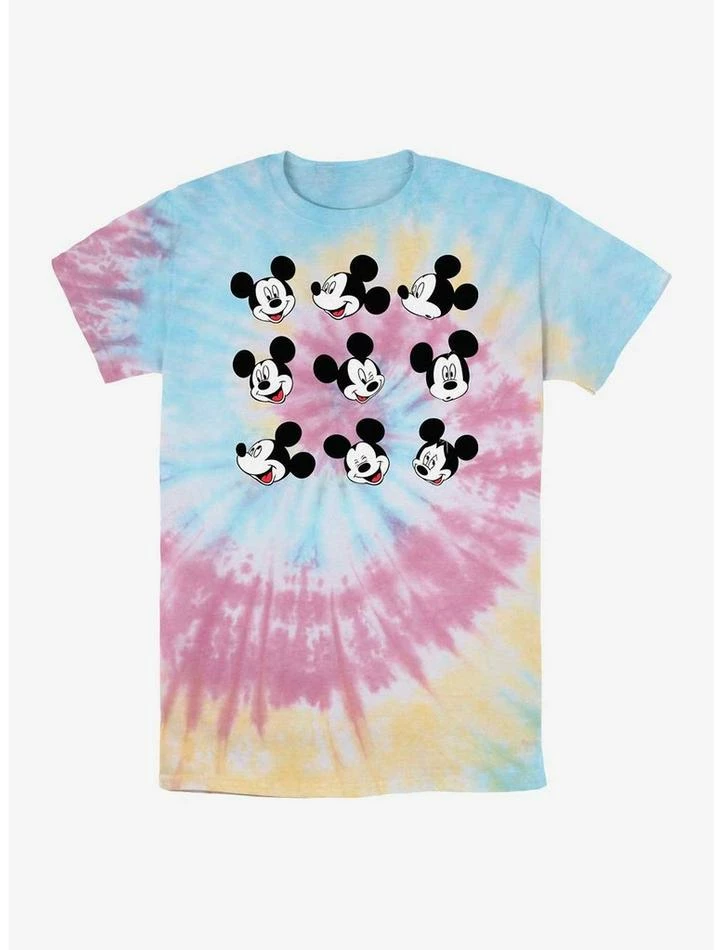 Flash Sale 𧨠Disney Mickey Mouse Mickey Expressions Tie Dye T-Shirt π 1 Flash Sale 𧨠Disney Mickey Mouse Mickey Expressions Tie Dye T-Shirt π