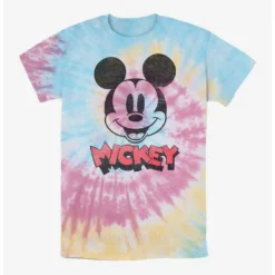 Promo 👍 Disney Mickey Mouse Heads Up Tie Dye T-Shirt ❤️