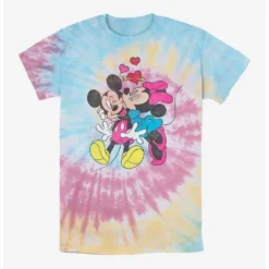 Best Pirce 💯 Disney Mickey Mouse In Love Tie Dye T-Shirt ✔️