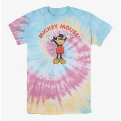 Cheap 👍 Disney Mickey Mouse Retro Mickey Tie Dye T-Shirt ⌛