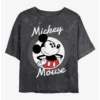 Best Pirce 👍 Disney Mickey Mouse Classic Mickey Mineral Wash Crop Girls T-Shirt 🛒