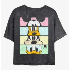 Flash Sale ✨ Disney Mickey Mouse Eyes On You Mineral Wash Crop 🎁 Girls T-Shirt 🎁
