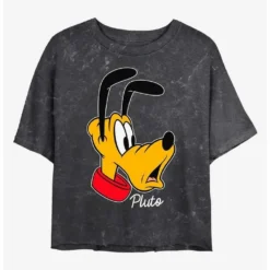 Best reviews of ❤️ Disney Mickey Mouse Pluto Big Face Mineral Wash Crop ❤️ Girls T-Shirt ⭐