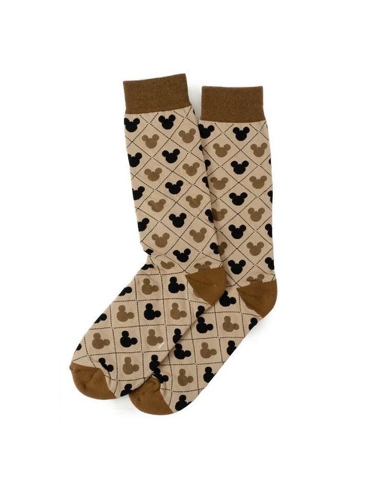 Hot Sale π Disney Mickey Mouse Silhouette Diamond Tan Socks 𧨠2 Hot Sale π Disney Mickey Mouse Silhouette Diamond Tan Socks 𧨠- Image 2