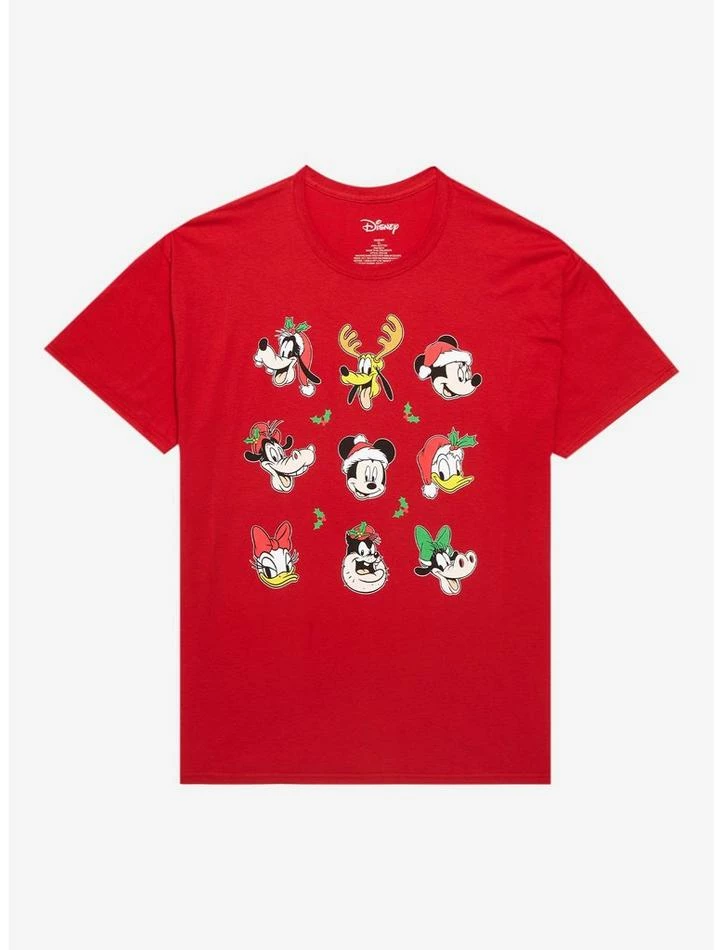 Flash Sale β Disney Mickey Mouse And Friends Holiday Grid Boyfriend Fit π Girls T-Shirt 𧨠1 Flash Sale β Disney Mickey Mouse And Friends Holiday Grid Boyfriend Fit π Girls T-Shirt π§¨