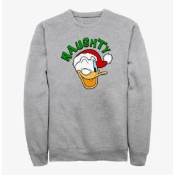 Cheapest 🔔 Disney Mickey Mouse Naughty Holiday Donald Sweatshirt ❤️