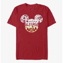 Promo ⌛ Disney Mickey Mouse Alegria Joy in Spanish Ears T-Shirt 😉