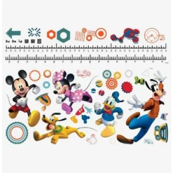 Promo ⭐ Disney Mickey Mouse And Friends Growth Chart Peel And Stick Wall Decals 😀