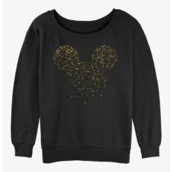 Flash Sale 🌟 Disney Mickey Mouse Confetti Fill Ears Girls Slouchy Sweatshirt 🌟