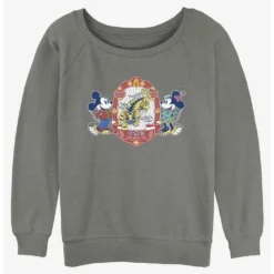 Best Sale ❤️ Disney Mickey Mouse Care About You ⌛ Girls Slouchy Sweatshirt 🎁