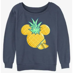Coupon 😍 Disney Mickey Mouse Pineapple Girls Slouchy Sweatshirt 🔥