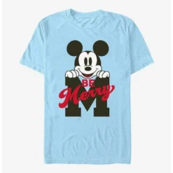 Hot Sale ⌛ Disney Mickey Mouse Be Merry T-Shirt 🌟