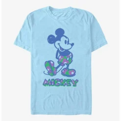 Flash Sale 🌟 Disney Mickey Mouse Sketch Floral Fill T-Shirt ✔️