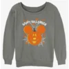 Deals ⭐ Disney Mickey Mouse Jack O' Lantern Girls Slouchy Sweatshirt 😀