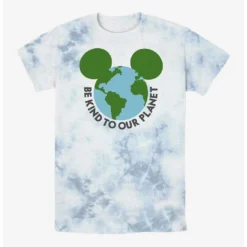 Hot Sale ✔️ Disney Mickey Mouse Be Kind To Our Planet Tie-Dye T-Shirt ⭐