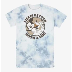 Hot Sale 🧨 Disney Mickey Mouse 👍 Dog Life Tie-Dye T-Shirt ⌛