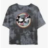 Best Pirce ⭐ Disney Mickey Mouse Best Duo Badge Tie-Dye 🔔 Girls Crop T-Shirt ✔️