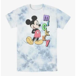Brand new 😀 Disney Mickey Mouse Mickey Name Tie-Dye T-Shirt 🥰