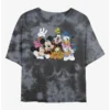 Best deal ✔️ Disney Mickey Mouse All The Friends Tie-Dye Girls Crop T-Shirt ✔️