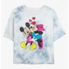 Top 10 ✨ Disney Mickey Mouse Loves and Kisses Tie-Dye 🛒 Girls Crop T-Shirt ⌛