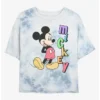 Brand new ✔️ Disney Mickey Mouse Mickey Name Tie-Dye 😀 Girls Crop T-Shirt 😍