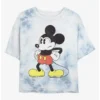 Discount 👏 Disney Mickey Mouse Mightiest Mouse Tie-Dye Girls Crop T-Shirt 👏