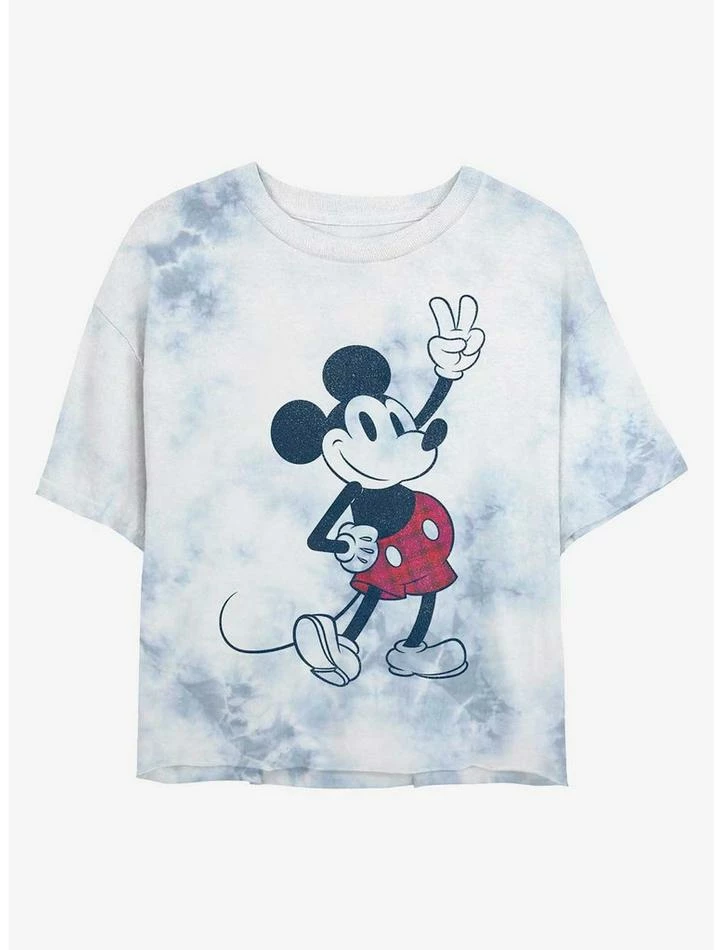 Wholesale β€οΈ Disney Mickey Mouse Plaid Mickey Tie-Dye 𧨠Girls Crop T-Shirt β¨ 1 Wholesale β€οΈ Disney Mickey Mouse Plaid Mickey Tie-Dye 𧨠Girls Crop T-Shirt β¨