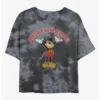 New ⌛ Disney Mickey Mouse Retro Mickey Tie-Dye Girls Crop T-Shirt 😉