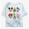 Wholesale ✔️ Disney Mickey Mouse Sensational Six Tie-Dye ⌛ Girls Crop T-Shirt 🧨