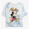 Coupon 👏 Disney Mickey Mouse Vintage Mickey Tie-Dye Girls Crop T-Shirt 👍