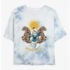 Outlet 😉 Disney Mickey Mouse Wonderful Duck Tie-Dye Girls Crop T-Shirt 👏