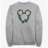 Buy ⭐ Disney Mickey Mouse Mistletoe Wreath Ears Sweatshirt ⌛