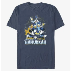 Best Sale 🔥 Disney Mickey Mouse Happy Hanukkah Friends T-Shirt ⌛