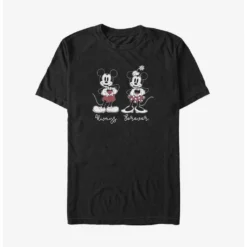Budget 😍 Disney Mickey Mouse Always Forever Mickey and Minnie Big & Tall T-Shirt 🔔