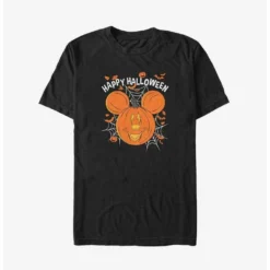 Top 10 ⌛ Disney Mickey Mouse Happy ⭐ Halloween Jack-O'-Lantern Big & Tall T-Shirt ✔️