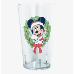 Discount 👍 Disney Mickey Mouse Santa Mickey Christmas Wreath Tritan Cup 👏
